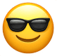 smiling face with sunglasses emoji